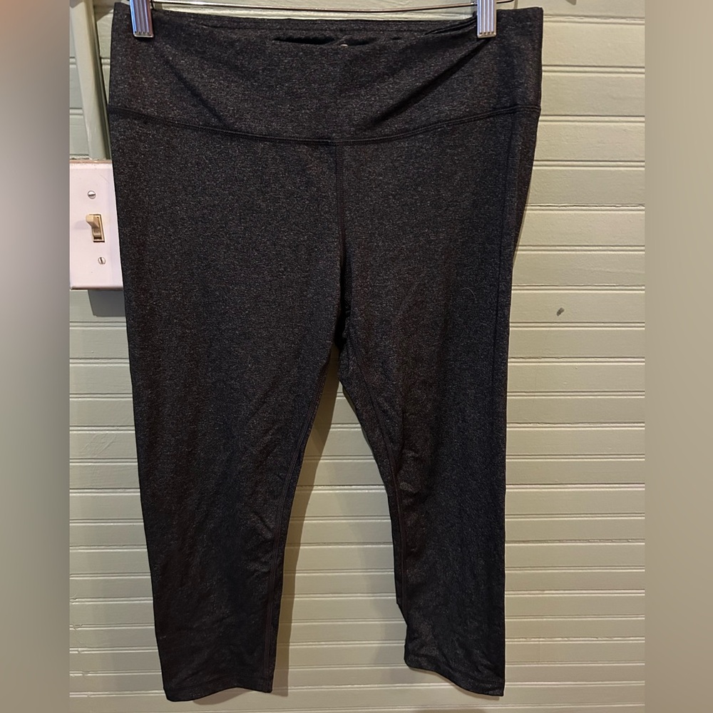 90 Degrees by Reflex Women's Heathered Gray Leggings Size Large - Picture 2 of 5